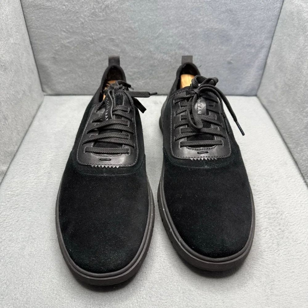 Cole Haan Generation Zerogrand Men's 10 M Black Suede Lace Up Sneakers